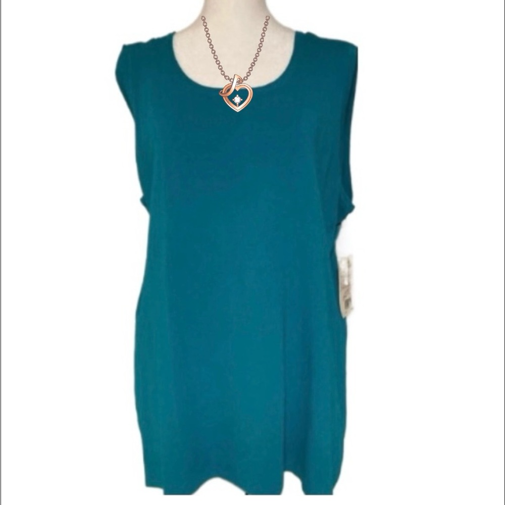 NWT Choices Sleeveless Blouse Plus Size 1X